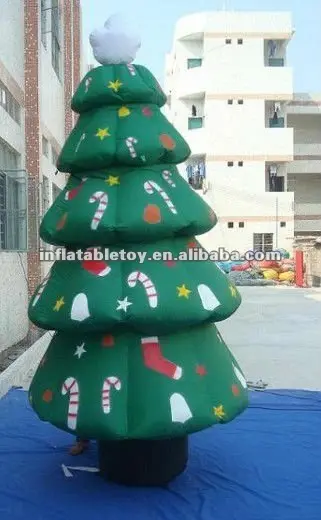 2012 venta caliente inflable al aire libre del árbol de navidad para las decoraciones