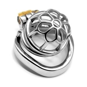 FRRK 50 millimetri sm giocattoli del sesso di castità serratura del pene <span class=keywords><strong>cage</strong></span> con portachiavi Maschio dispositivo di castità negozio del sesso di castità gabbia 304 in acciaio inox - Product Image 3