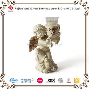 Boda decorativo Glass Candle holder, Polyresin cristal sostenedor animales, Polyresin Angel cristal vela de la navidad - Product Image 3