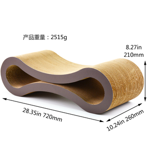 Icle-BB 플루트 긁적 럭셔리 큰 판지 고양이 <span class=keywords><strong>Scratcher</strong></span> 라운지 궁극적 인-IC-0023-Coffee - Product Image 4