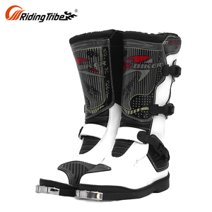 Étanche Moto <span class=keywords><strong>Motocross</strong></span> Cruiser <span class=keywords><strong>Vintage</strong></span> Équitation de Moto Racing Bottes - Product Image 3