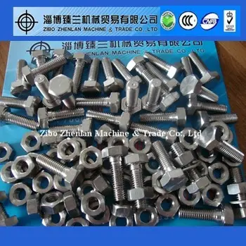 SUS 310S Stainless Steel Hex Bolt, Nut