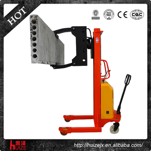 Caliente venta <span class=keywords><strong>de</strong></span> <span class=keywords><strong>placas</strong></span> <span class=keywords><strong>de</strong></span> yeso / placa <span class=keywords><strong>de</strong></span> cemento Semi transpaleta eléctrica levantador Tilter camión - Product Image 1