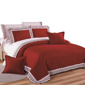 KOSMOS Wholesale Price Flat Sheet Dubai Luxury Embroidery Lace <strong>Quilt</strong> <strong>Bedspread</strong> - Product Image 5