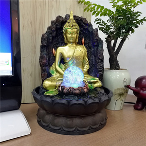 Hot New Intérieur Décor <span class=keywords><strong>Fontaine</strong></span> D'eau Résine <span class=keywords><strong>Bouddha</strong></span> Style Bouddhisme <span class=keywords><strong>Fontaine</strong></span> en Vente - Product Image 2