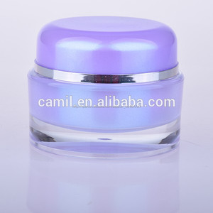 Respetuoso del medio ambiente 50 g cuidado de la <span class=keywords><strong>piel</strong></span> de acrílico púrpura cosmética jar embalaje - Product Image 2