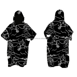 Tùy Chỉnh In Bãi Biển Poncho Microfiber Terry Surf Poncho Khăn Thay Đổi Áo Choàng - Product Image 5