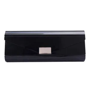 Ladies shoes and matching bags black acrylic purse clear clutch bag