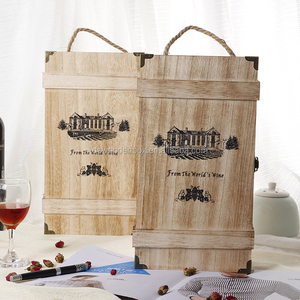 Paulownia — boîte à vin de style Paulownia Chic, 2 bouteilles, pour <span class=keywords><strong>whisky</strong></span>, Champagne, présentoir, cadeau - Product Image 5