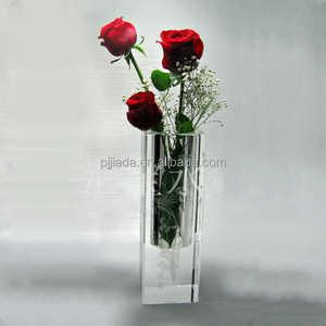 MIni <span class=keywords><strong>carré</strong></span> mode cristal verre <span class=keywords><strong>Vase</strong></span> petit moderne décoration de la maison <span class=keywords><strong>Vase</strong></span> Transparent 16.5cm de <span class=keywords><strong>haut</strong></span> décoration de mariage <span class=keywords><strong>Vase</strong></span> en cristal - Product Image 3