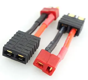 Female TRX to Deans Style T Plug Male Ultra Adapter Cable Wire Harness 12AWG 100mm For RC Lipo Battery Car Accessories