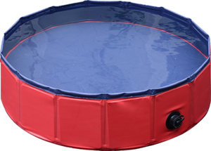 120x30cm Fashional PVC and Cloth Durable Foldable <strong>Dog</strong> Washing <strong>Swimming</strong> <strong>Pool</strong> <strong>for</strong> <strong>Dog</strong> &amp; Cat in Blue/Red - Product Image 4