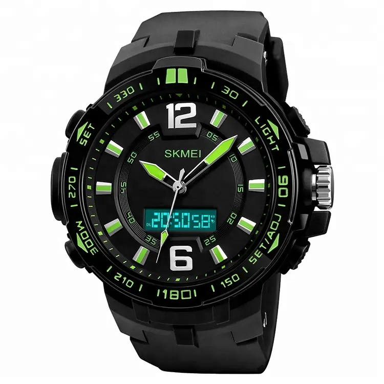 skmei 1273 Classic Three times Multifunction Chrono Sport Watches PU Strap Watches Men