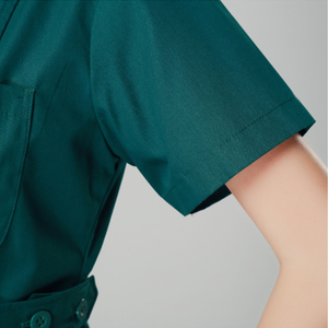 Venta caliente Doctor uniformes enfermería médico <span class=keywords><strong>bata</strong></span> ropa clínica de conjuntos de manga corta Tops + Pantalones uniforme - Product Image 4