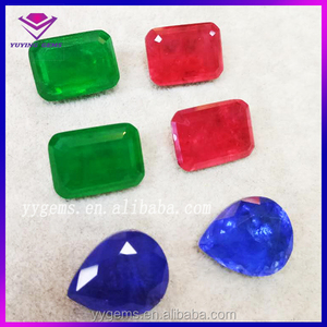 China al por mayor venta a granel Lad diamante <span class=keywords><strong>original</strong></span> corte <span class=keywords><strong>esmeralda</strong></span> rubí <span class=keywords><strong>piedra</strong></span> para el anillo COLLAR COLGANTE joyas naturales - Product Image 5