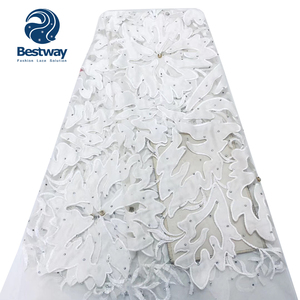 Bestway gris couleur nigérian broderie africaine française dentelle tissu avec strass <span class=keywords><strong>prix</strong></span> entier FL2578B - Product Image 6