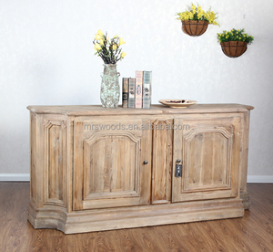 Armoire en bois Vintage, ferme, pays, incurvé, armoire de rangement en bois recyclé, armoires de salon antiques - Product Image 3