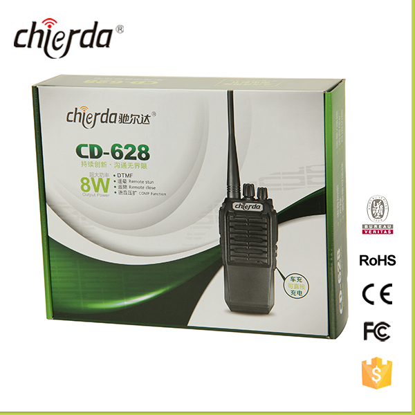 CD-628 Sans Fil de Tansceiver 8 Watt Longue Portée VHF UHF avec Sécurité Voix Scrambler Cryptage