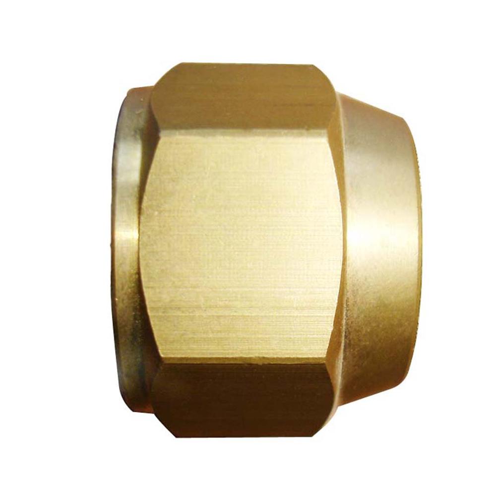 Brass 1/2" OD 45 Degree Flare Long Forged Nut,Brass Flare