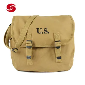 WWII US M1936 Musette Bag Tactical Combat Training Style Canvas Shoulder Bag Haversack