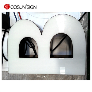 Diseño libre! Personalizado! Completo iluminado acrílico LED <span class=keywords><strong>shop</strong></span> logo Sign-3D impermeable efecto de publicidad señalización - Product Image 3