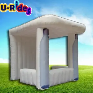 공장 가격 저렴한 흰색 광고 풍선 공기 벽 풍선 부스 텐트 프로모션 광고 텐트