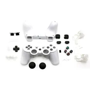 Carcasa de repuesto para mando de PS3, Kit de botones (negro/blanco)