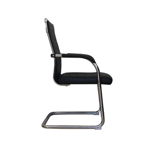 Chaise de <span class=keywords><strong>bureau</strong></span> <span class=keywords><strong>sans</strong></span> roulettes, style moderne et économique, dossier haut, siège en cuir PU, 2026 - Product Image 3