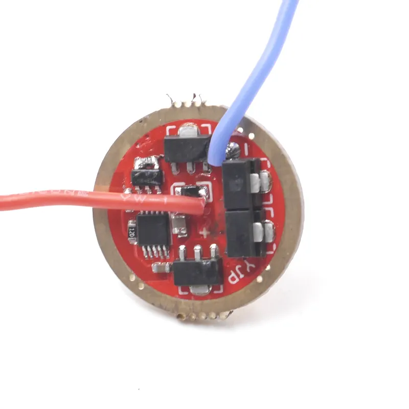 20mm el feneri led sürücü AMC7135 3.7 v-4.2 v XM-L2 U3 T6 XP-L V3 V5 devre DIY için