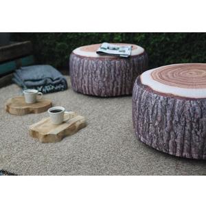 Inflatable <strong>Garden</strong> Tree Trunk <strong>Pouffe</strong> Stump Stool Waterproof Fabric Bean Bag Ottoman - Product Image 4