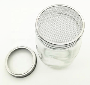 Kit de pots à graines en acier inoxydable avec couvercle étanche, accessoire pour bocaux de maçon à large bouche, ne rouille pas, cadeau - Product Image 4