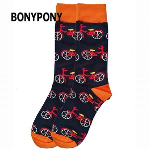 Bonyponi-<span class=keywords><strong>Calcetines</strong></span> con patrón de bicicleta para hombre y mujer, medias de alta calidad con diseño divertido y personalizado - Product Image 3