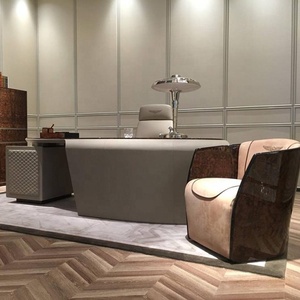 Nội Thất Văn Phòng Bàn Máy Tính Bàn Văn Phòng Thiết Kế Hình Ảnh Đồ Nội Thất Bàn Điều Hành Khung Gỗ Rắn Gỗ Veneer Bàn Văn Phòng - Product Image 1