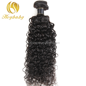 黒人女性のためのカーリーヘアエクステンション膣人毛ショートジェリーカール織り - Product Image 1