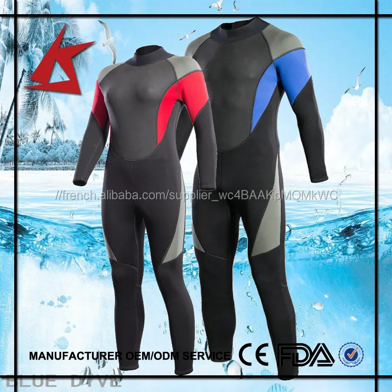 3 MM combinaison de plongée humide vêtements/snorkeling/chaud d'hiver
