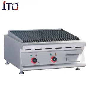 EL607 Attrezzature Da Cucina Commerciale Elettrico lava rock grill/grill pietra lavica pietra