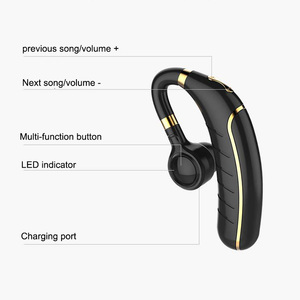 Auriculares deportivos inalámbricos, cascos con gancho para la oreja, impermeables, estéreo, LED - Product Image 6