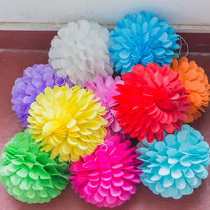 Decorazione del partito Del Tessuto di Cerimonia Nuziale di Carta Fiori/Pom Poms Per La Cerimonia Nuziale Decorazioni <span class=keywords><strong>Auto</strong></span> - Product Image 3