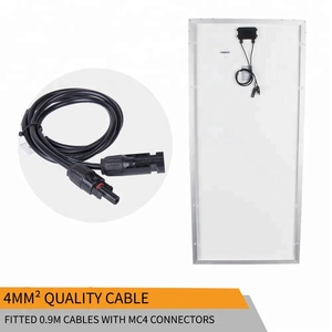 160W Xách Tay Monocrystalline Năng Lượng Mặt Trời Bảng Điều Khiển Pin Sạc Màu Đen Hệ Thống Điện Cho Nhà Xe Thuyền Xe Máy Cắm Trại 1 Năm - Product Image 6