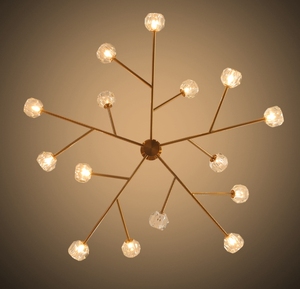Europe du nord Nordique forêt lumière pendante luxe cristal restaurant <span class=keywords><strong>spoutnik</strong></span> <span class=keywords><strong>lustre</strong></span> - Product Image 2