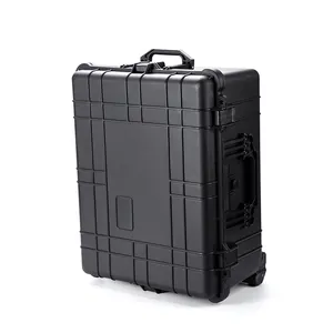 Waterproof dustproof hard plastic case trolley tool bag cases for camera electric device