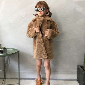 Nouvelle tendance, <span class=keywords><strong>veste</strong></span> en laine de mouton véritable pour filles et garçons, manteau <span class=keywords><strong>Teddy</strong></span>, vente en gros, manteau <span class=keywords><strong>Teddy</strong></span> pour enfants d'hiver - Product Image 3