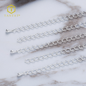 Jewelry Findings Manufacturers Silver <strong>Necklace</strong> Chain <strong>Extender</strong> - Product Image 3