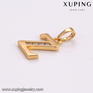 33010 xuping compras en línea de moda Letra z colgante Voga falsos joyería llenada oro muestra <span class=keywords><strong>gratis</strong></span> - Product Image 6