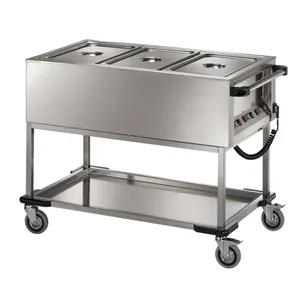 ตู้อุ่นอาหารสแตนเลสแบบใช้แก๊สพร้อมล้อ - Product Image 1