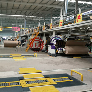 WJ-300-2500-II loại năm lớp tấm con lăn các tông dây chuyền sản xuất - Product Image 1