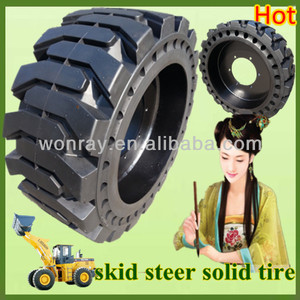 12X16.5 Pneu, bouw Schranklader Massieve Banden 10-16.5 12-16.5 Met 8 Gaten Split Velg Wiel - Product Image 5