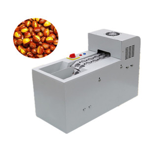 Professional chinese chestnut shell opening machine hazelnut slitting machines double chain link nuts cutting cutter