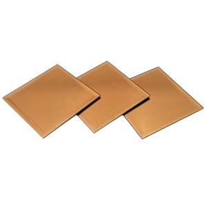 4mm 5mm thk Bath Large Golden Bronze <strong>Mirror</strong> Glass Tiles for Indoor Decoration <strong>Craft</strong> <strong>Mirrors</strong> - Product Image 2