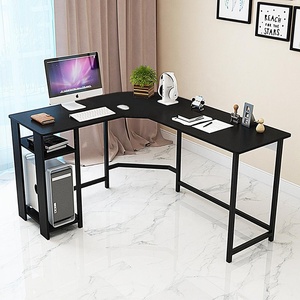 L Shaped Office Desk <strong>Computer</strong> Desk <strong>Table</strong> Personal Working <strong>Space</strong> Set With Wood Surface Board &amp; Steel Frame Support for Livingroom - Product Image 2